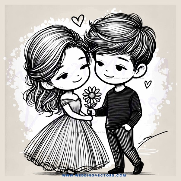 boy and girl cartoon