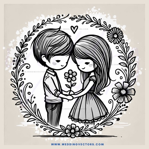 lovers embrace