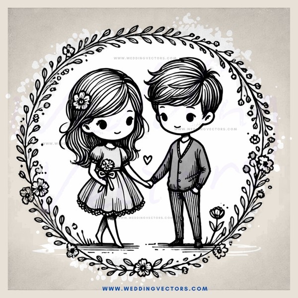 boy and girl embrace