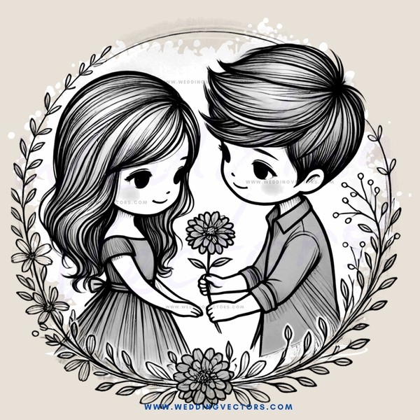 two people standing together