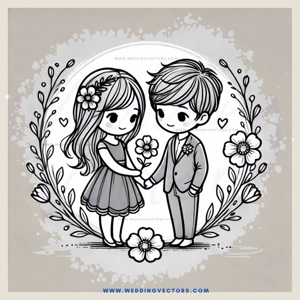 a young couple in love