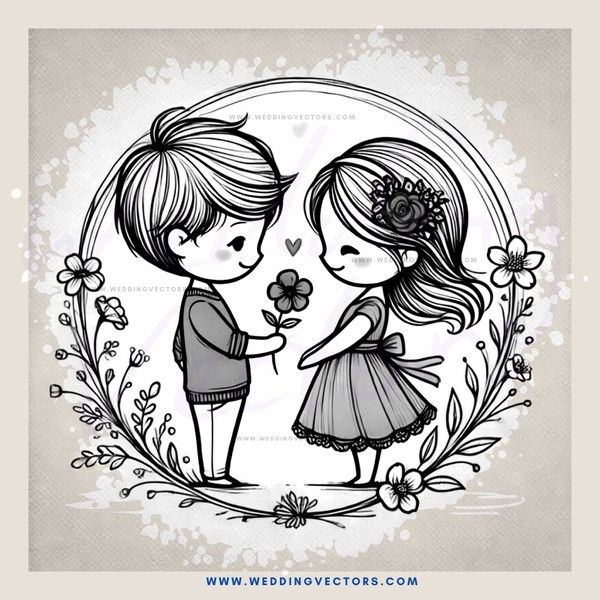 two kids in love