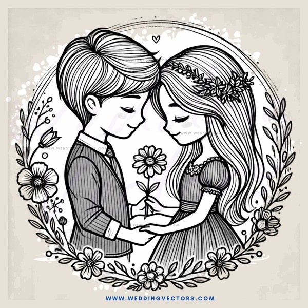 boy and girl holding hands
