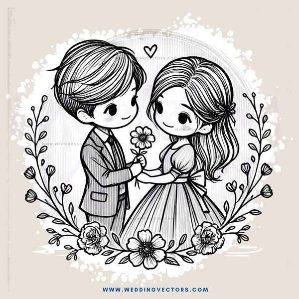 two people holding flowers