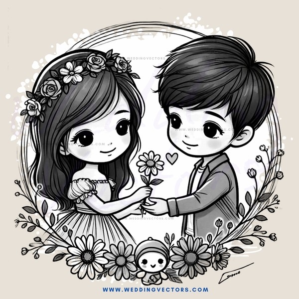 little boy and girl hugging in a garden with baby