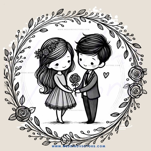 two people holding hands in a rose halo