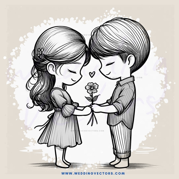 two people holding hands and a flower