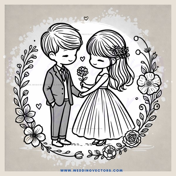 a couple's wedding day