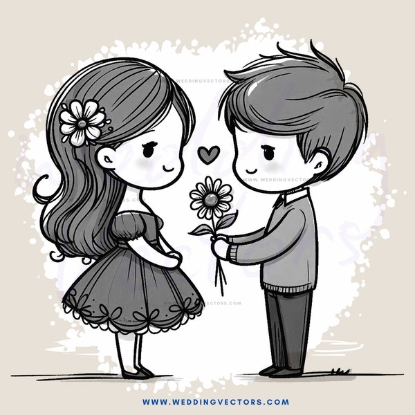 two people holding flowers