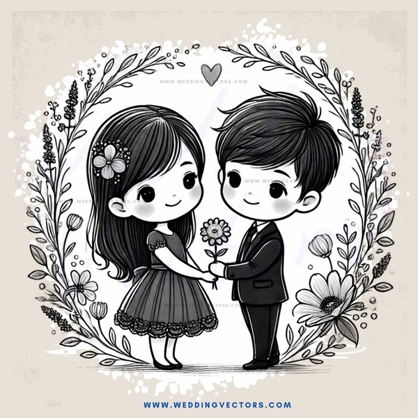 two kids with flowers and butterflies in their hair