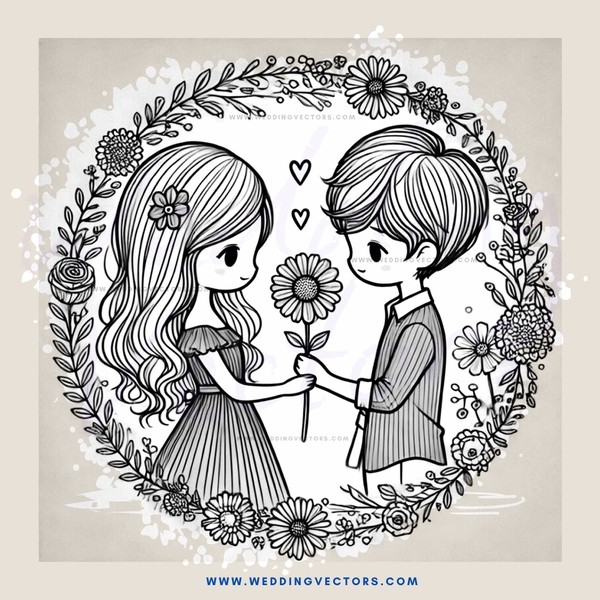 two people holding flowers and surrounded by plants in an enclosed area