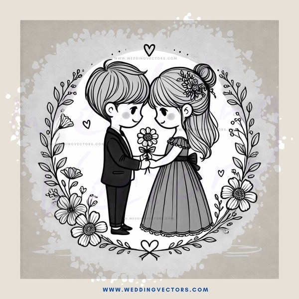 boy and girl embracing