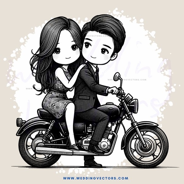 two people riding on a motorcycle