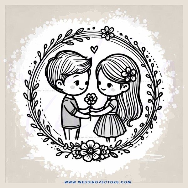 a lovely wedding portrait