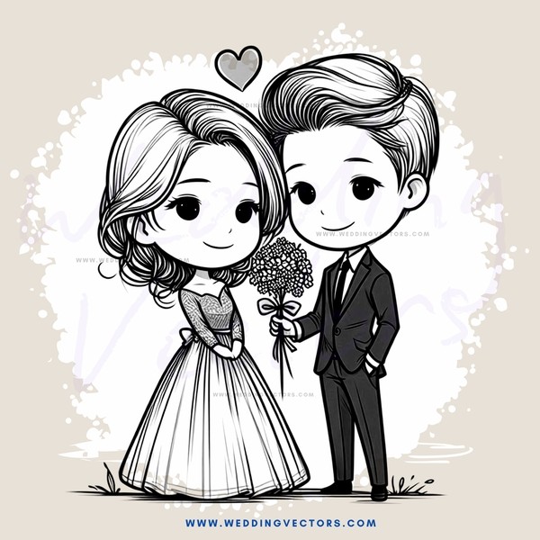 a couple exchanging flowers