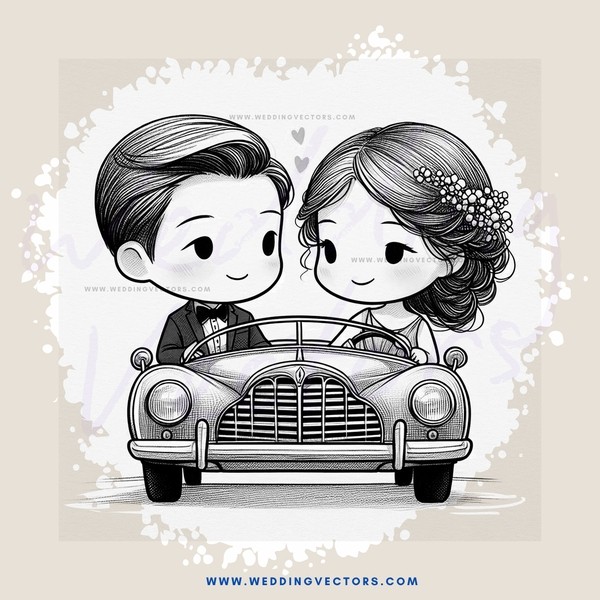 a boy and girl in a car