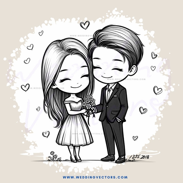 couple posing with flowers on 15th july 2018