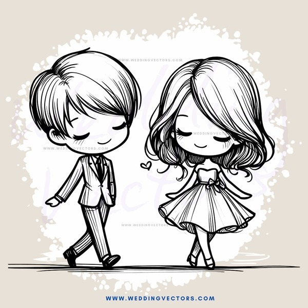 couple walking away together