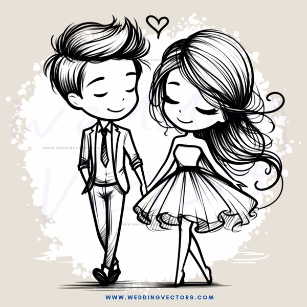 a boy and girl walking together