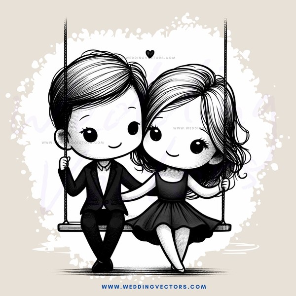 a couple enjoying each other's company on a swing