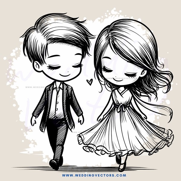 two people in black and white photo smiling