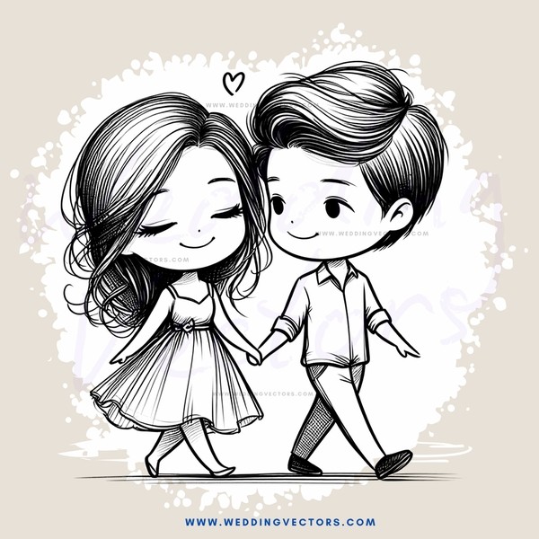 boy and girl holding hands