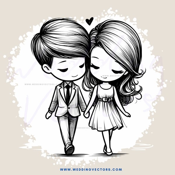 a boy and girl hugging in black and white