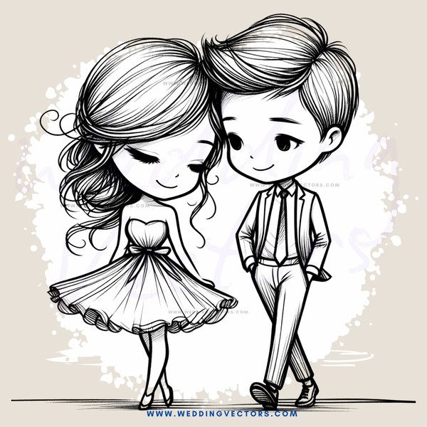 a boy and girl dancing together