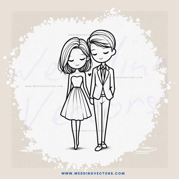 a couple in black and white