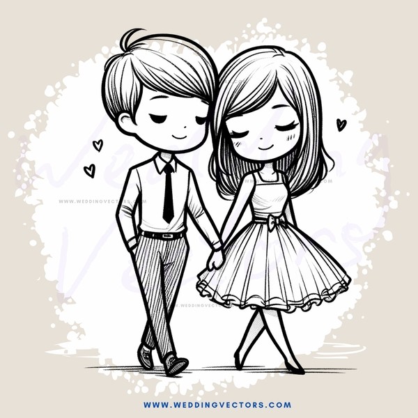 love walking in hand