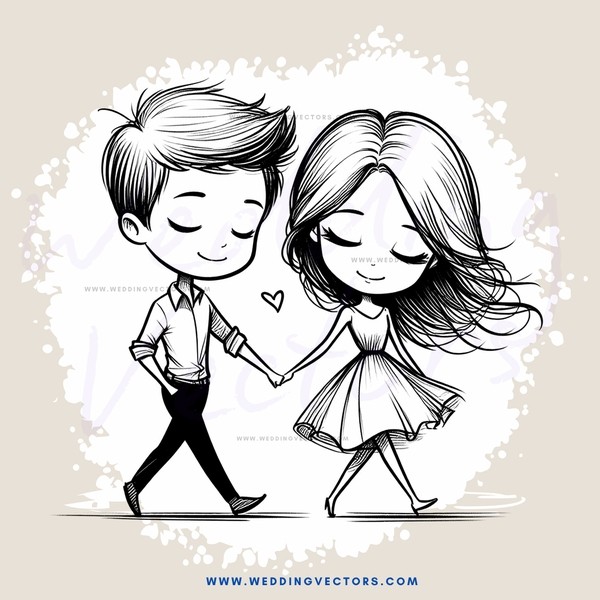 two people holding hands and dancing together