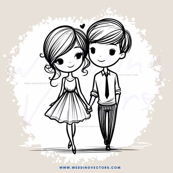 a couple in silhouette