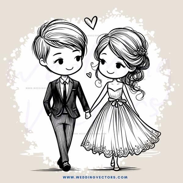 a young couple walking hand in hand
