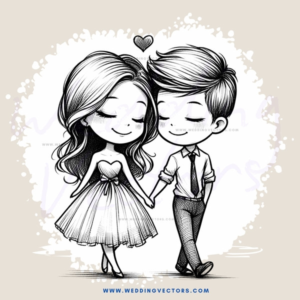 boy and girl embracing