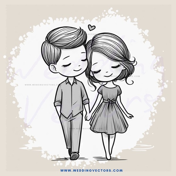 two people in a love drawing