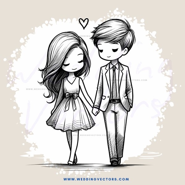 a boy and girl on their first date