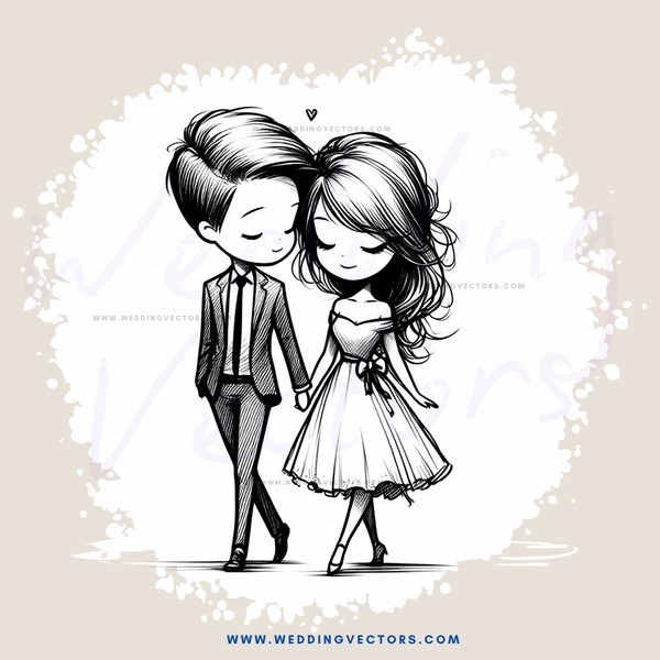 a couple walking together