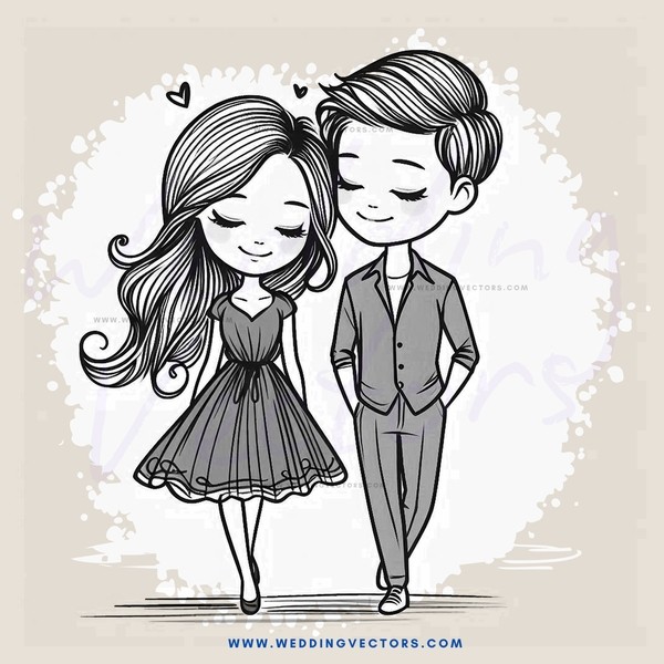 boy and girl walking hand in hand