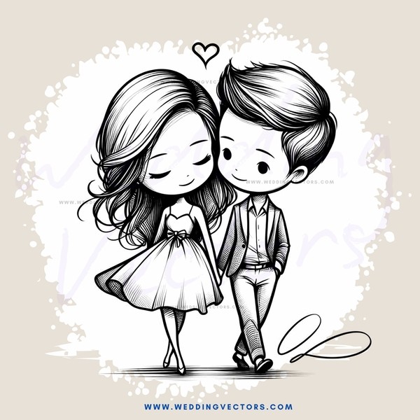 a couple's kiss in black and white