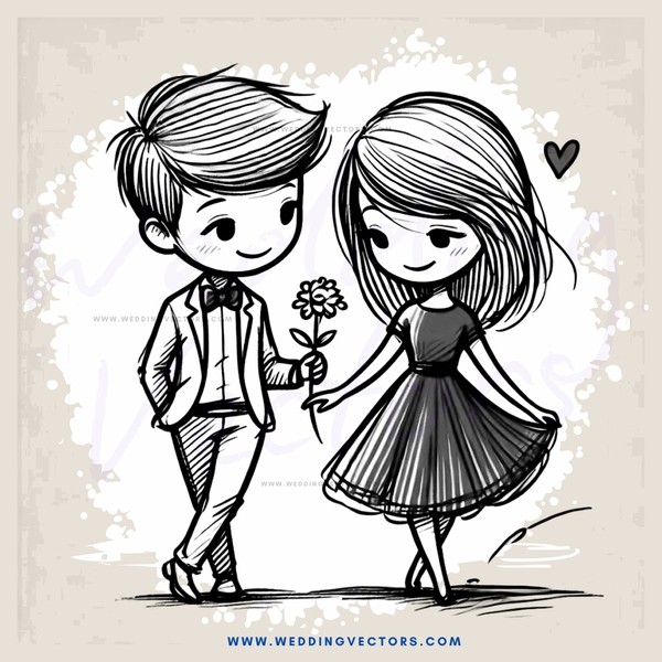 boy and girl shake hands
