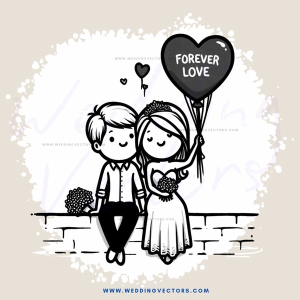love is forever balloon tutorial - a step by step drawing guide for an adorable balloon drawing