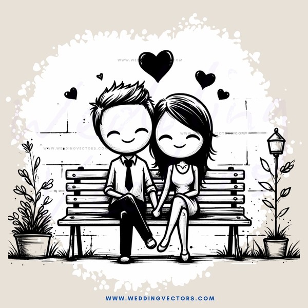 love story on a bench