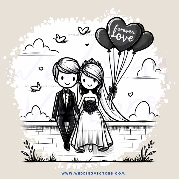 bride and groom on bridg