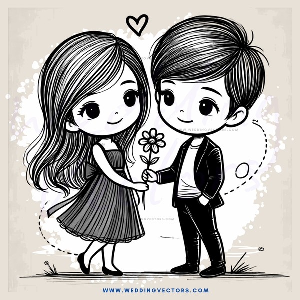 two people holding flowers