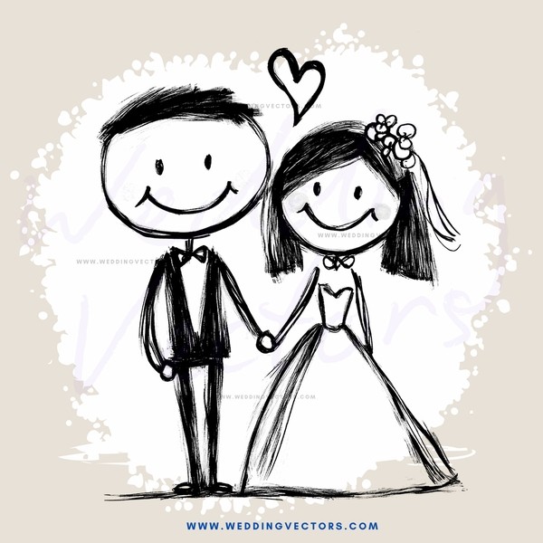 cute smiling couple holding hands