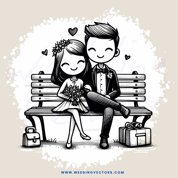 a couple sitting on a bench