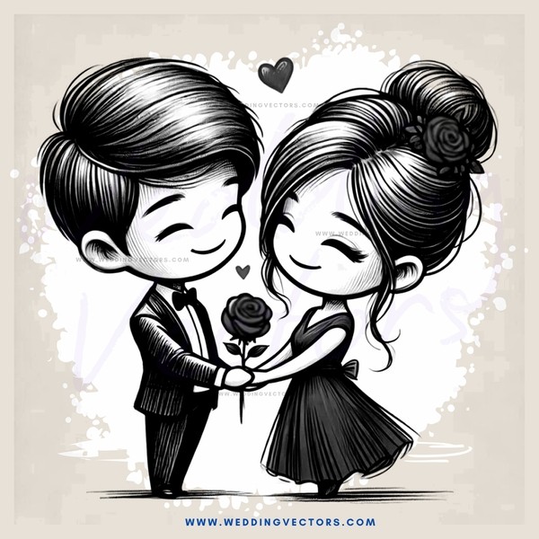 a couple holding hands and kissing with flowers in their hair