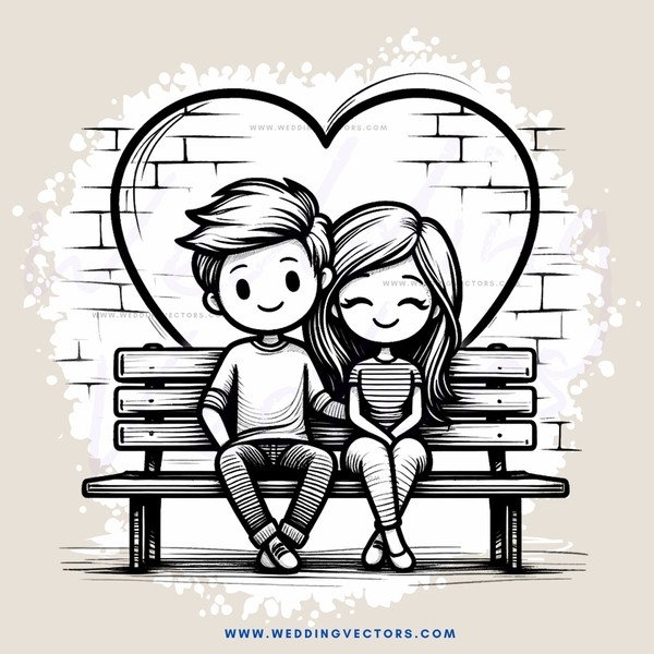 two people sitting on a bench