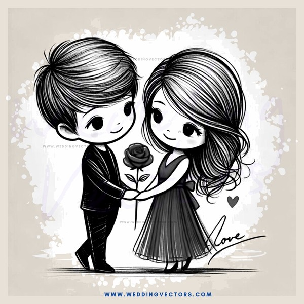 two people holding hands with a rose and a signature