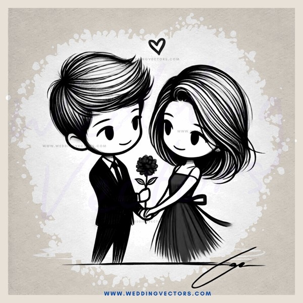 a boy and girl hugging together